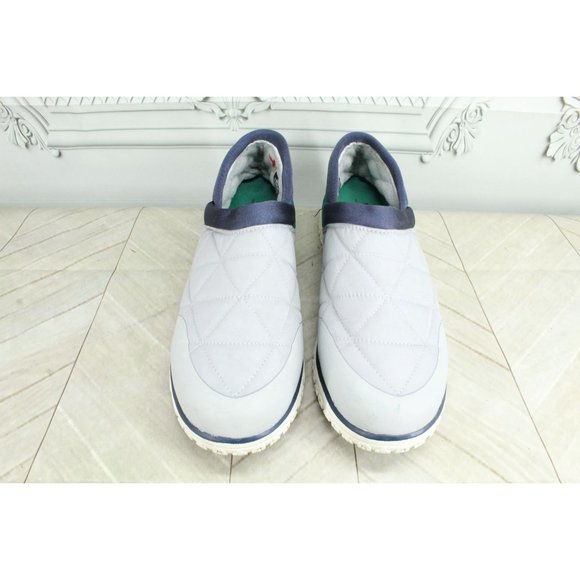 LL Bean Gray Nylon Mesh Cozy Fleece Ultralight PrimaLoft Slippers 10 M - Picture 5 of 9